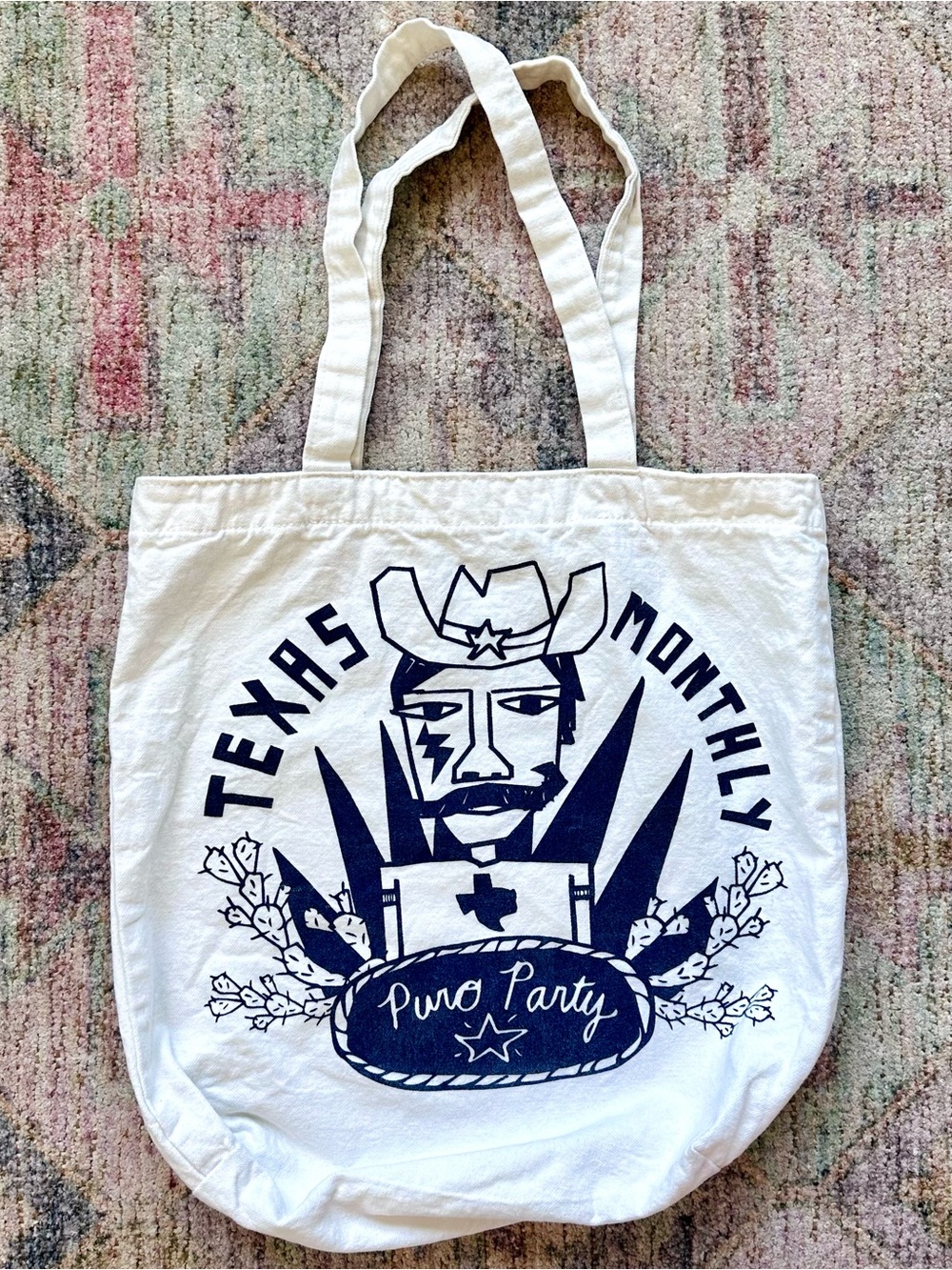 Texas Monthly Puro Party Canvas Tote Bag